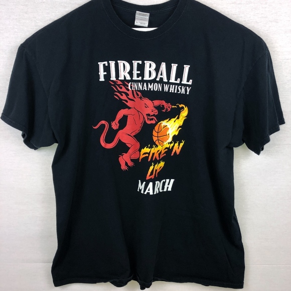 *VINTAGE* Fireball x March Madness Basketball Tee - Picture 2 of 5